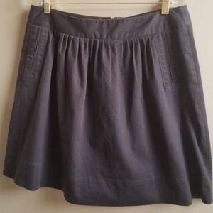 Willi Smith Brown Pleat Front Skirt, size 12